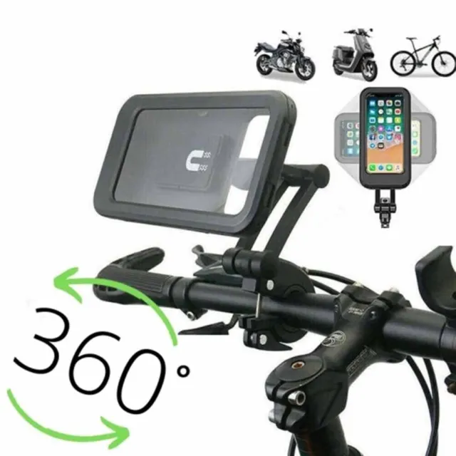 Waterproof Motorcycle Bicycle MTB Handlebar Phone Mount Bike Cell Phone Holder