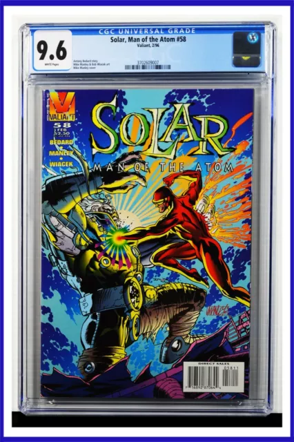 Solar Man Of The Atom #58 CGC Graded 9.6 Valiant February 1996 Comic Book