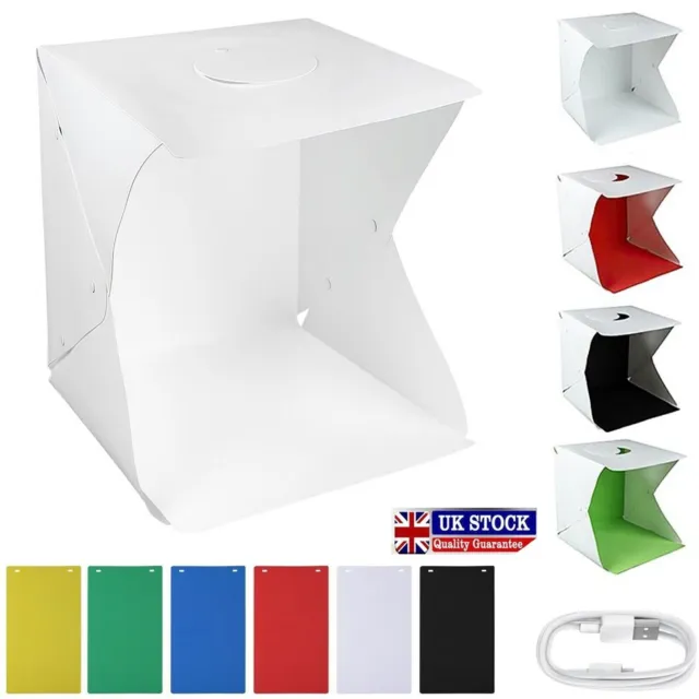 LED Light Box Photography Photo Studio Portable Tent Backdrop Lighting Cube UK