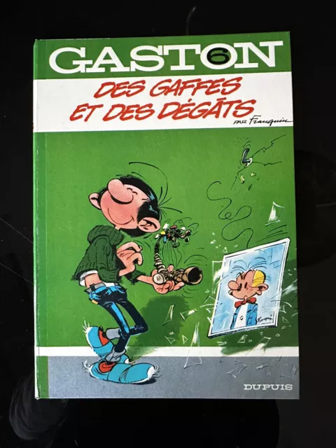 FRANQUIN Edition 1970 GASTON N° 6 des gaffes et des  Dégâts TTBE