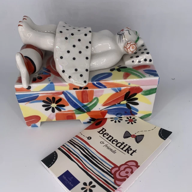 ◆未使用 Villeroy＆Boch Benedikt ビレロイ＆ボッホ ベネディクト 陶器 置物◆/猫/インテリア/消費税0円