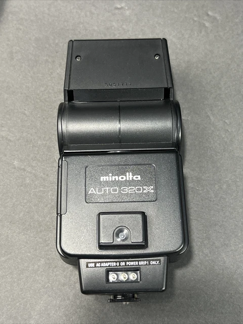 Minolta Auto 320X Black Shoe Mount Electroflash For Minolta Film Camera 2
