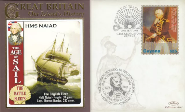 (134054) Battle of Trafalgar Guyana Benham Cover 2008