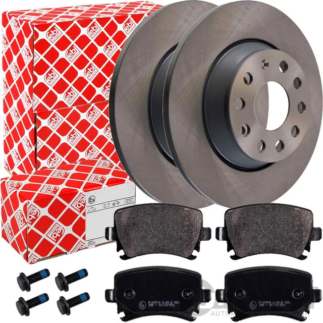 2 Disques Frein AR BREMBO Pour VW Golf V/Audi A3 - Pleins Et Perforés - Haute Performance