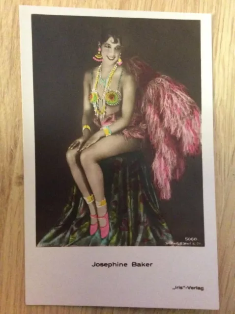 Josephine Baker - alte Starpostkarte