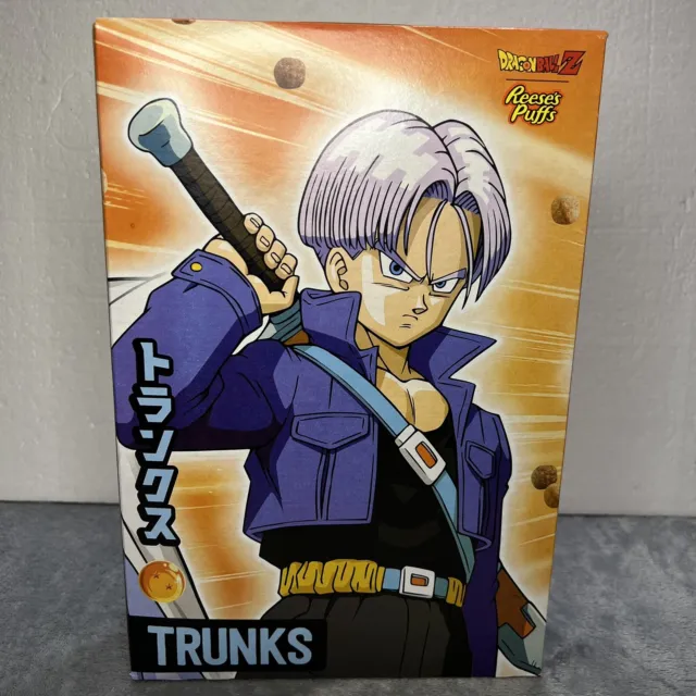 Reese’s Puffs DRAGONBALL Z Goku Trunks Limited Edition Cereal Box 11.5 OZ DBZ