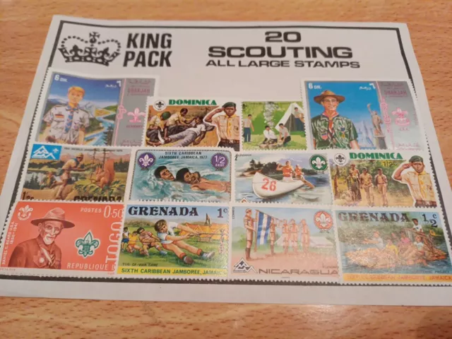 Scouting World Stamps Theme Pack (12 Stamps)