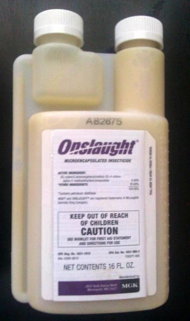 16 oz Onslaught Pest Control Insecticide Stink Bugs Bed Bugs Roaches Spiders etc