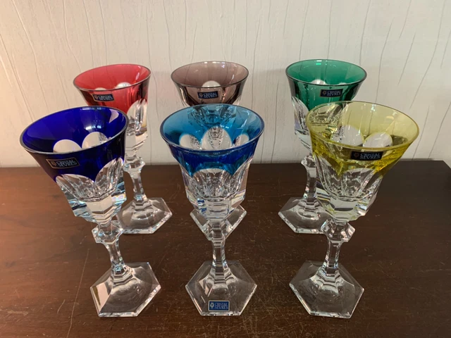 6 Vasos Modelo Chenonceau De Cristal De Sèvres (Precio Des 6)