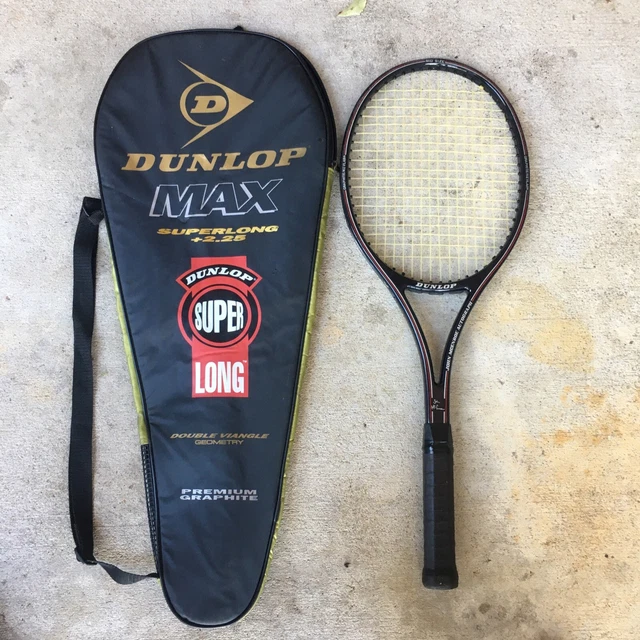 Dunlop Max Superlong  2.25 Premium Graphite  John Mcenroe Autograph Mid Size