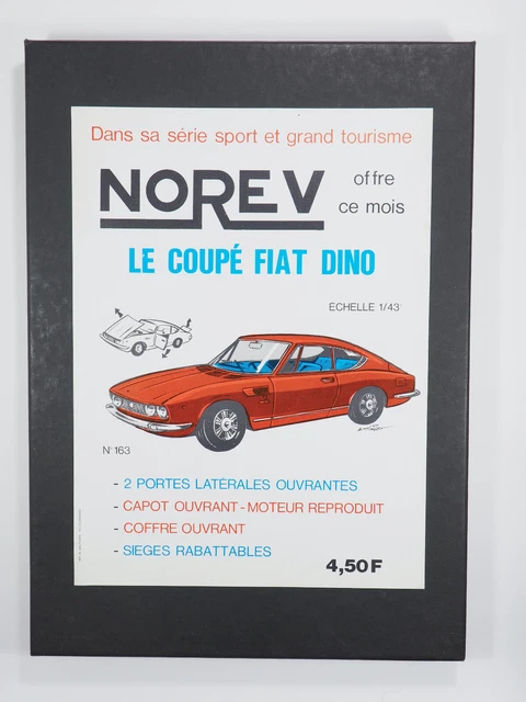Affichette Revendeur NOREV - Citroën SM 1/43 - Originale Occasion