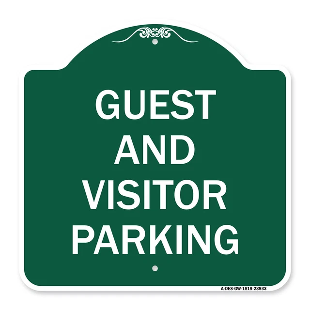 Designer Series - Guest and Visitor Parking Heavy Gauge Aluminum