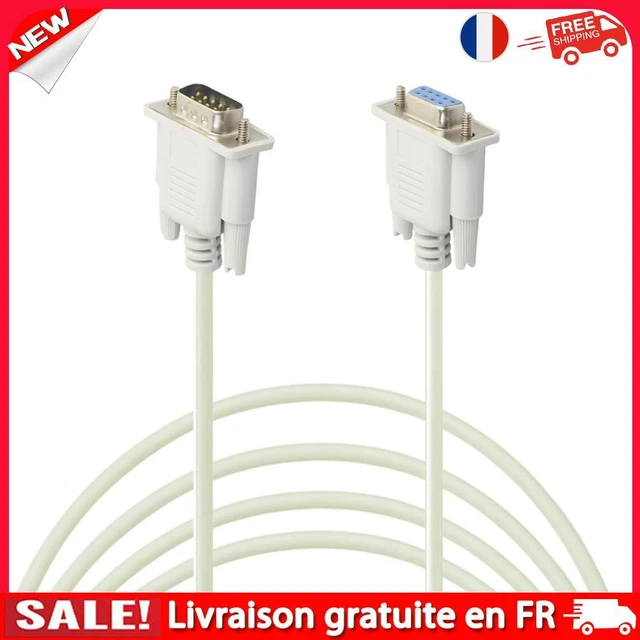 Connecteur RS232 DB9 Mâle-femelle Avec Câble De Brassage 26 Cm - Uxcell - Pour Port Série
