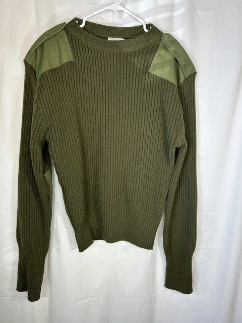 DSCP Valor Collection Army Green Military Warm Sweater Size 44 100% Wool