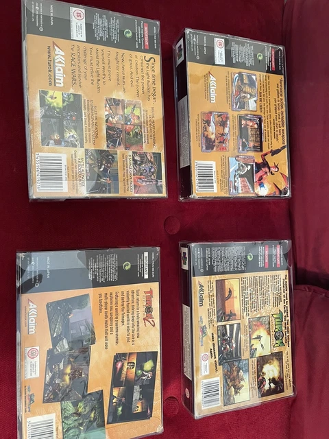 Turok 1, 2, 3 und Rage Wars N64 verpackt mit Handbüchern 100 % funktionsfähig 2