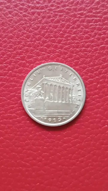 1 Schilling 1925 Österreich Erste Republik Silbermünze