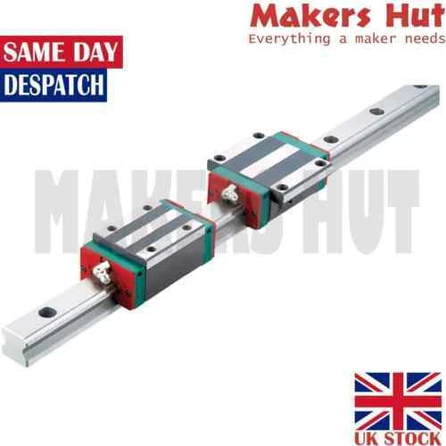 GENUINE HIWIN LINEAR Guide Rail 2x Blocks - CNC - HGH 15 - 20 - 25 -30 ...