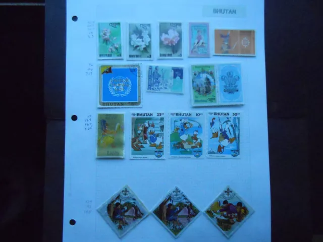 Bhutan Stamp Lot