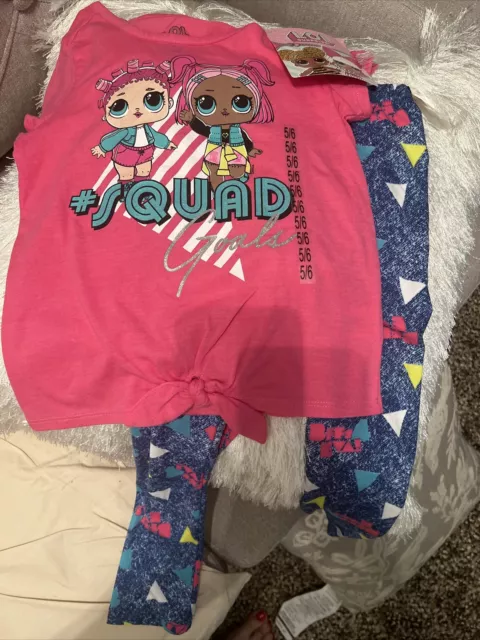 Lol surprise 2 piece girls outfit NWT size 5/6 top and leggings