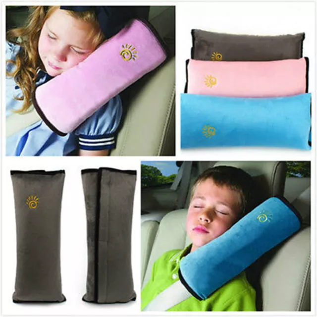 Child Car Safety Seat Belt Pillow Shoulder Strap Pad Cushions Head Supports Kids 2