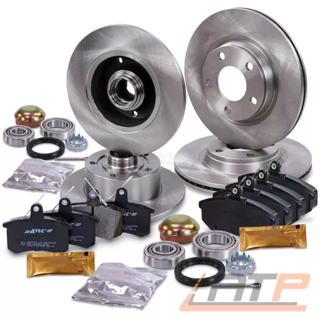 Bremse Bremsen Satz Set Kit Vorn+Hinten+Radlager Hinten Für Audi A4 B5 8D 1.8