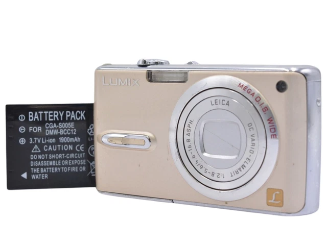 Panasonic LUMIX DMC-FX07 ゴールド PANASONIC LUMIX DMC-FX07 Digital Camera Gold from Japan