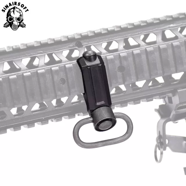 Rifle Swivel Detach Mount Quick Release QD Sling Attachment 20mm Picatinny Rail