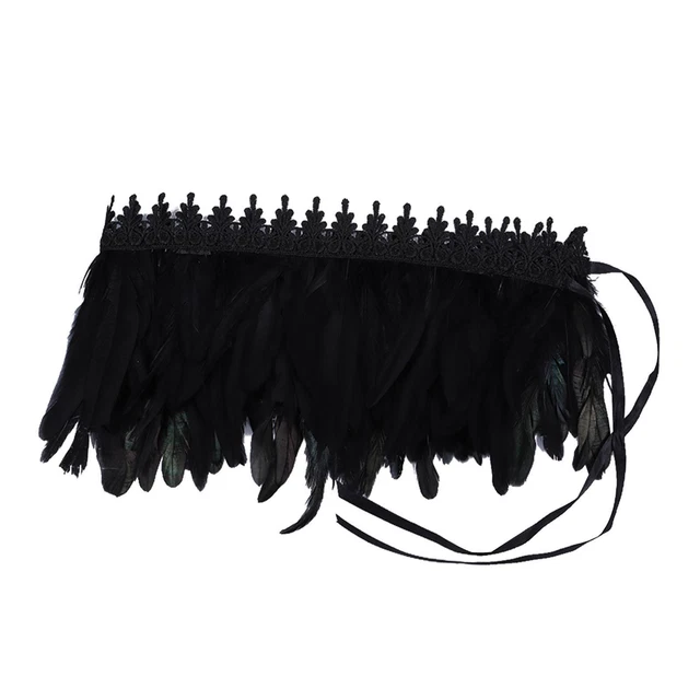 Cape Plume Gothique Noire - Haussement D'épaules Pour Halloween Cosplay Soirée