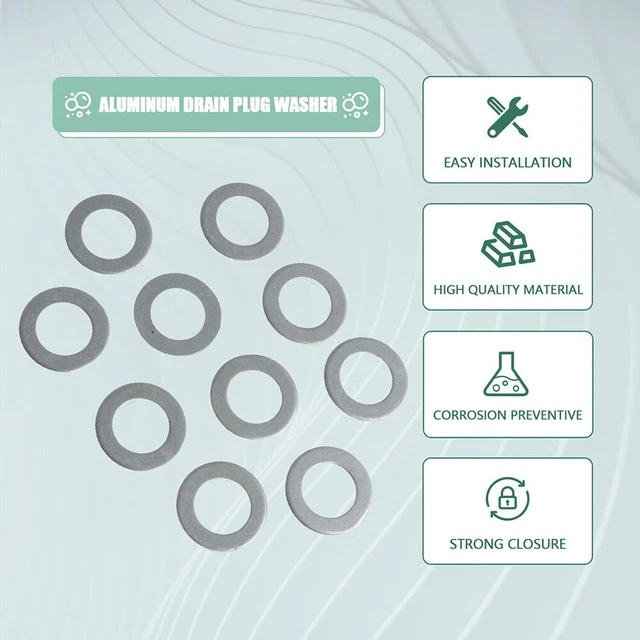 10-Pack OEM Transmission Pan Drain Plug Washers For Hyundai Kia – 45323-39000