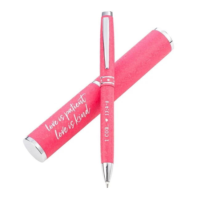 Pen-Love Is Patient-Pink w/Case