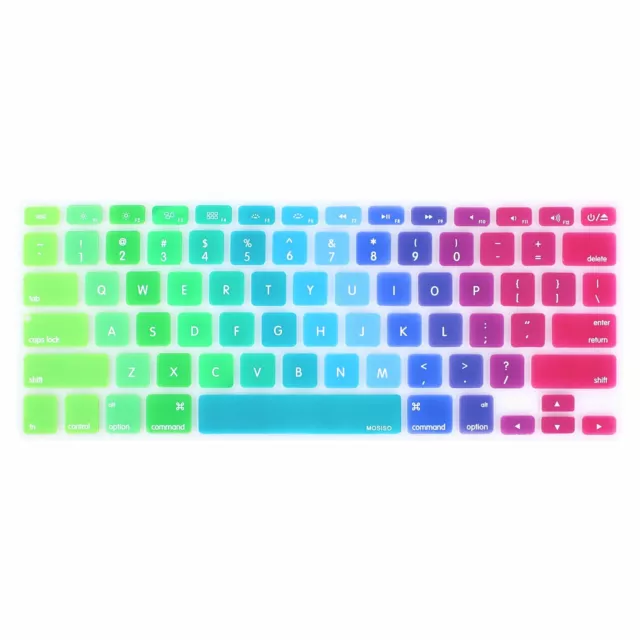 Silicone Keyboard Skin Cover for Macbook Air Pro 13 15 Retina Release 2012-2017 3