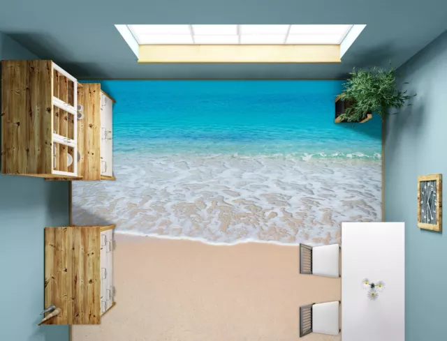 3D Sea Beach 3815NA Floor WallPaper Murals Wall Print 5D AJ WALLPAPER AU Fay