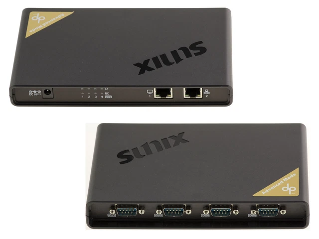 ETHERNET CONVERTER RJ45 TCP/IP to RS232 Serial 4 PORTS COM RS-232 DB9 ...