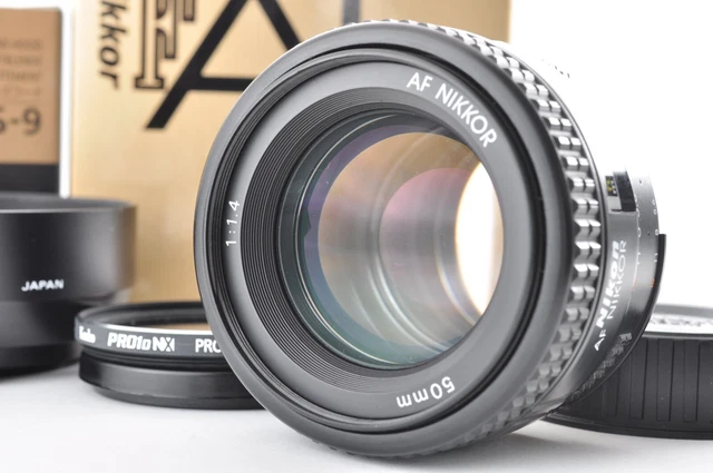 Nikon AF Nikkor 50mm f/1.4 Near Mint Standard Lens SLR from Japan #232104