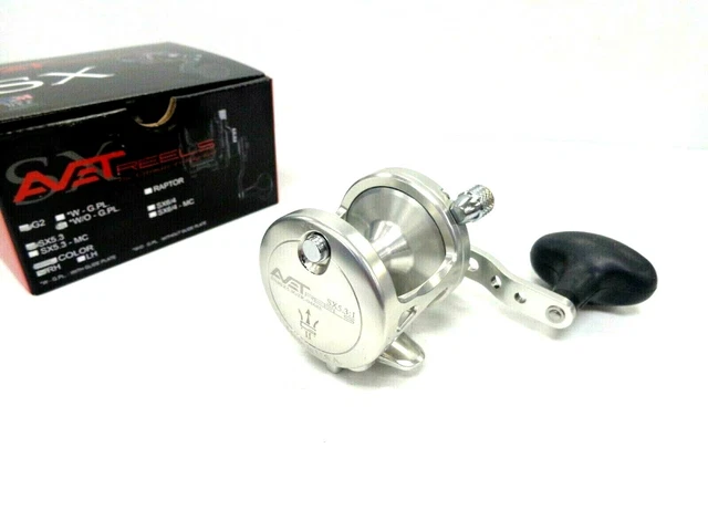 Avet SX5.3 G2 NGP Single Speed Lever Drag Reel - Right Handed - SILVER