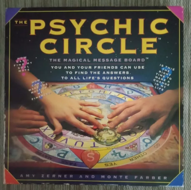 THE PSYCHIC CIRCLE Magical Message Board Game, Zerner & Farber