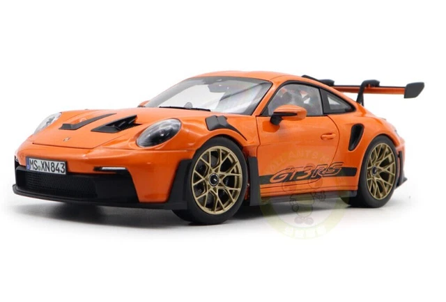 Porsche 911 GT3 RS Coupé 1/36 – Modèle Miniature Métal, Friction, Portes Ouvrantes, Boîte Cristal