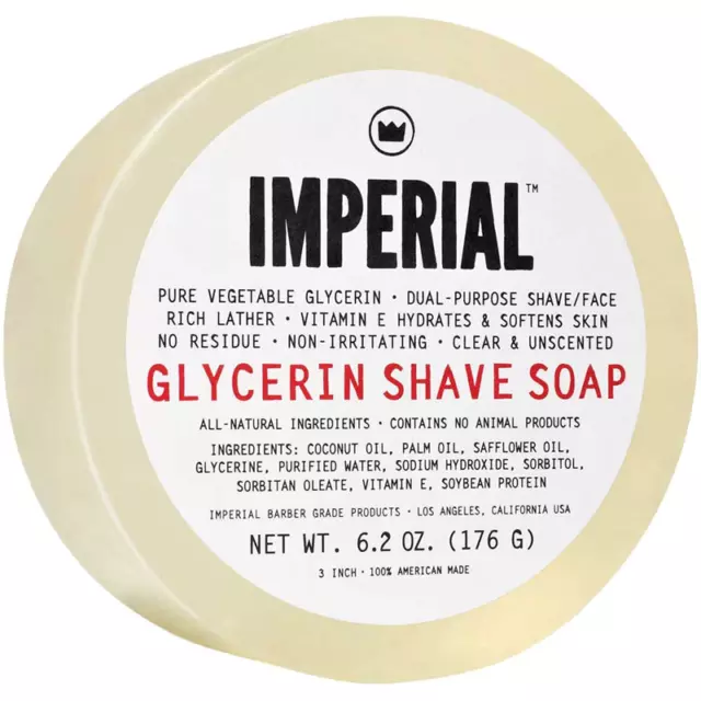 Imperial Barber Products Glycerin Shave/Face Soap 183 ml Puck