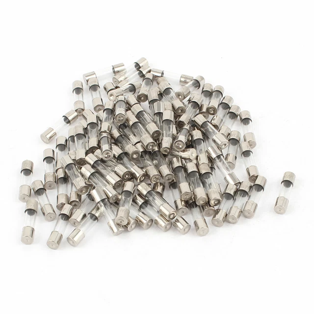 100 Pcs 250 V 1, 5 A F1.5Al Fusion Rapide Rapide Tube Verre Fusibles 5 X 20 mm