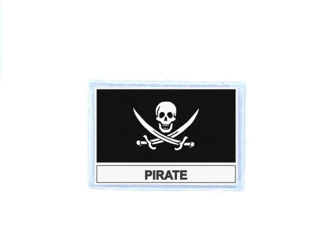Ecusson patch badge imprime drapeau pirate jack rackham