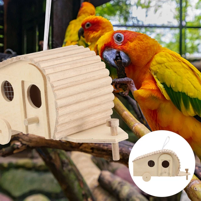 Casetta Per Gufi Relaxdays - Nido Artificiale In Legno Naturale 38.5x25x28cm - Foto 6