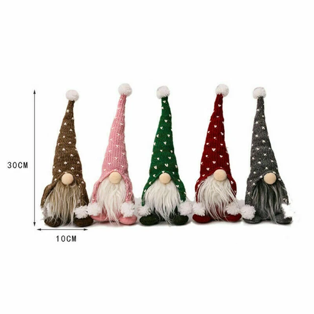 2X Weihnachten Figur Wichtel Figuren Zwerg Gnom Ornamente Geschenk Tisch Deko 2