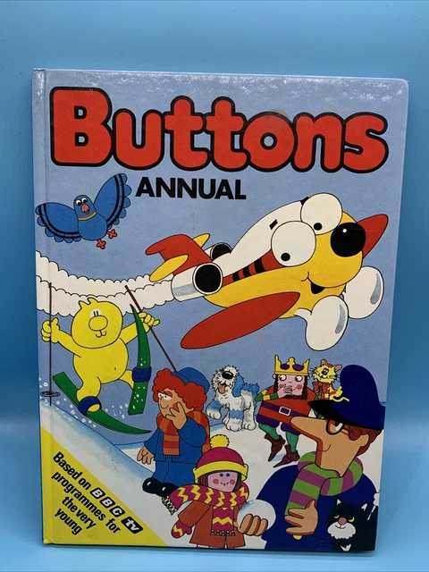 BUTTONS ANNUAL VINTAGE Childrens BBC TV Hardback Book (1987) Clipped £7 ...
