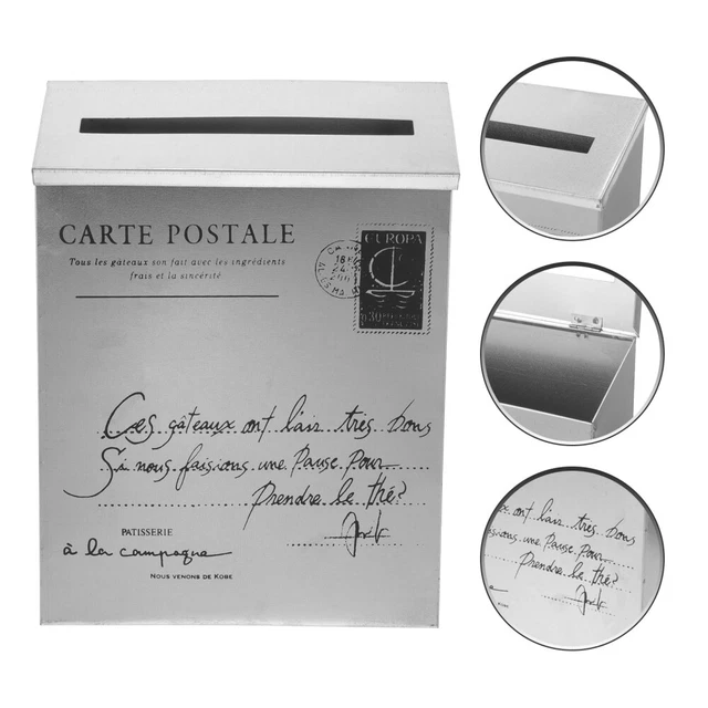 Melko Boîte Aux Lettres Rétro Boîte Aux Lettres Murale Vintage Vert Fonce Au Design Italien Classique Avec Plaque Signaletique Et Format A4 41006328