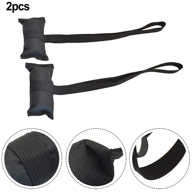 Lot De 2 Sangles D'ancrage Pour Voiture - Fixation Planche De Surf, Kayak, Auvent - Tissu Oxford + Mousse EVA - 32 Cm