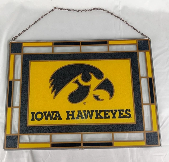 CAITLIN CLARK IOWA Hawkeyes Stained Glass Bar Sign Man Cave Women's