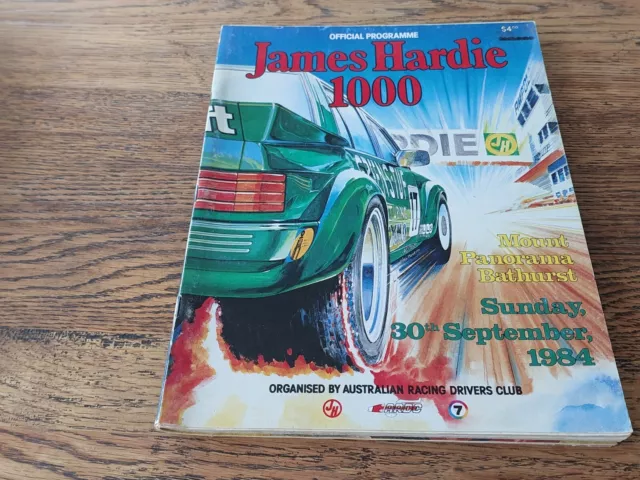 James Hardie Bathurst  1000 1984 & 1985 Official Program The Great Race