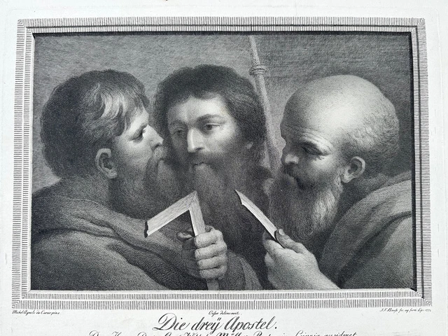 Johann Friedrich Bause, Die drei Apostel Michelangelo Merisi da Caravaggio 1772
