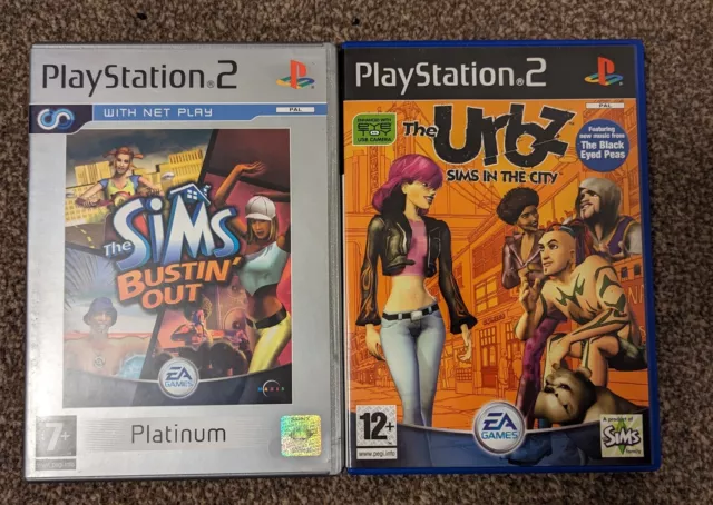 Sims PS2 Game Bundle Complete With Manuals