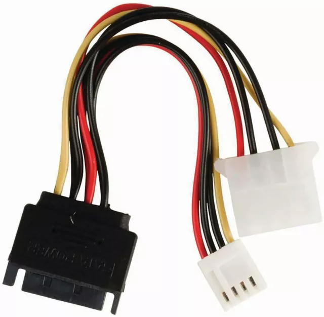 Adaptateur Alimentation SATA vers Molex + FDD Disquette Cable